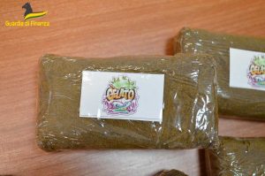 Latina - Guardia di finanza - La droga, i soldi e il materiale sequestrato