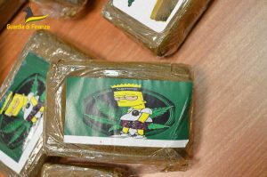 Latina - Guardia di finanza - La droga, i soldi e il materiale sequestrato