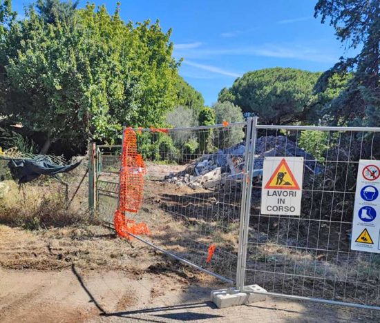 Tarquinia - Operazioni di demolizione a San Giorgio