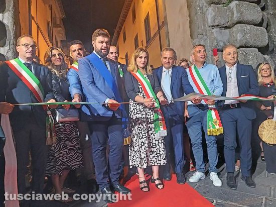 Montefiascone - L'inaugurazione della 63esima Fiera del vino - Il taglio del nastro