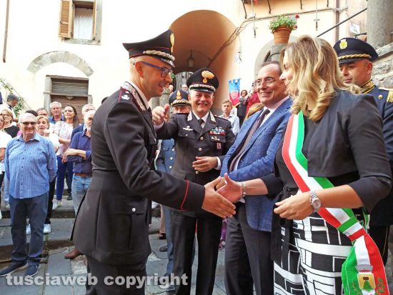 Montefiascone - La cerimonia di saluto al maggiore Antonino Zangla