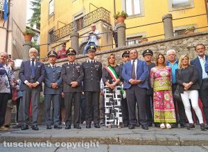 Montefiascone - La cerimonia di saluto al maggiore Antonino Zangla