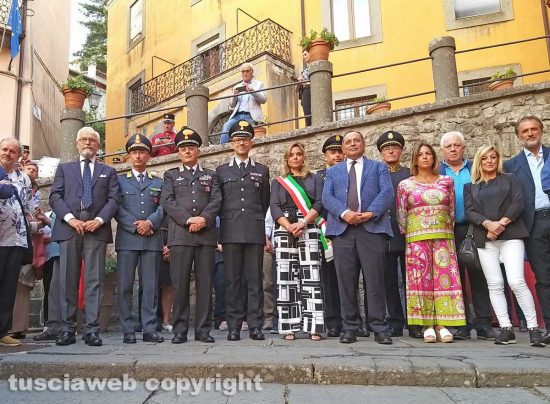 Montefiascone - La cerimonia di saluto al maggiore Antonino Zangla