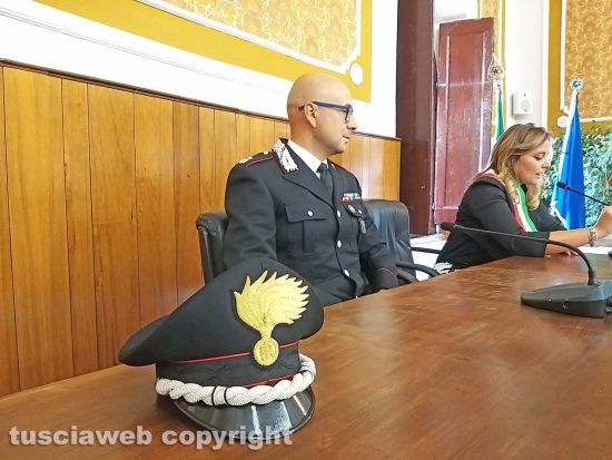 Montefiascone - La cerimonia di saluto al maggiore Antonino Zangla
