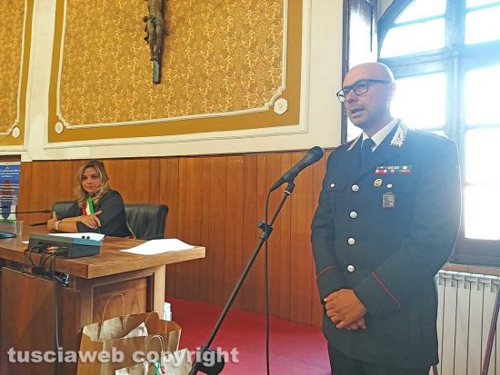 Montefiascone - La cerimonia di saluto al maggiore Antonino Zangla