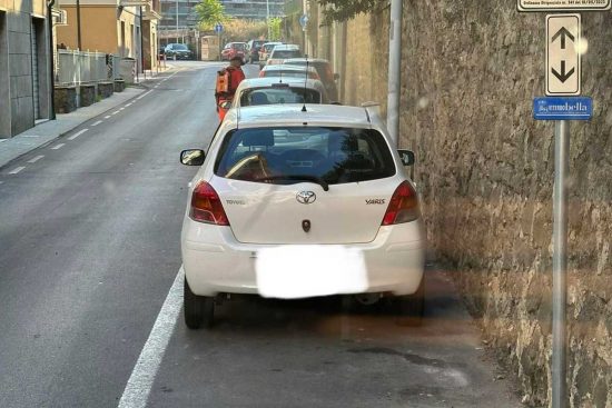 Viterbo - Alcune delle auto multate