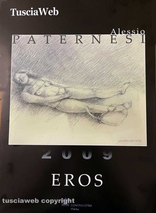 Il calendario Eros di Tusciaweb con disegni di Alessio Paternesi