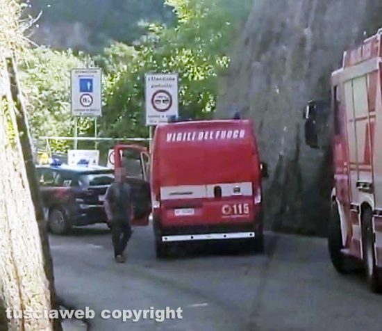 Blera - L'intervento dei vigili del fuoco