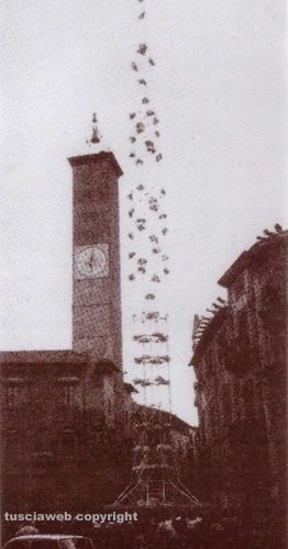 Collaudo della Macchina di santa Rosa "Volo d'angeli"