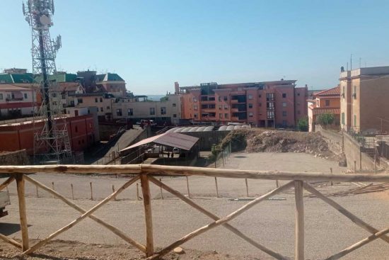 Tarquinia - Il nuovo parcheggio in via Ettore Sacconi
