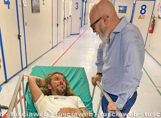 Civitavecchia - L'assessore Daniele Perello in ospedale col sindaco Tedesco