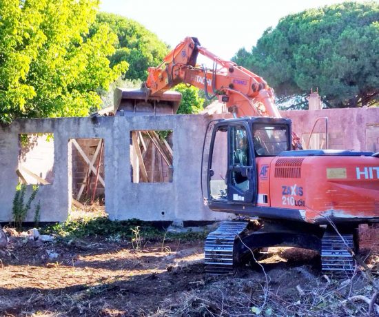 Tarquinia - Operazioni di demolizione a San Giorgio