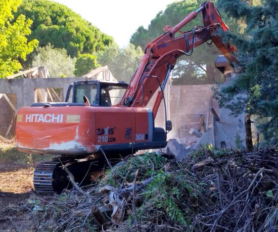 Tarquinia - Operazioni di demolizione a San Giorgio