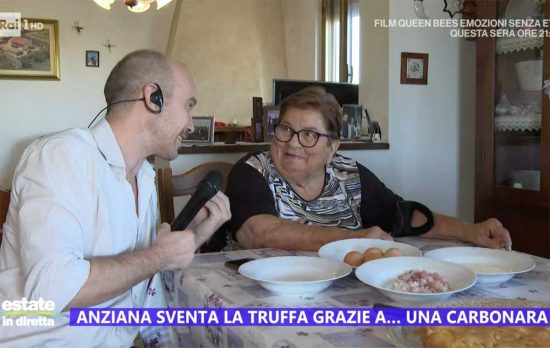 Nonna Maria Eva su Rai1 a Estate in diretta