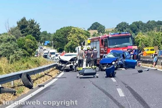 Cassia Veientana - Cesano - Scontro tra auto