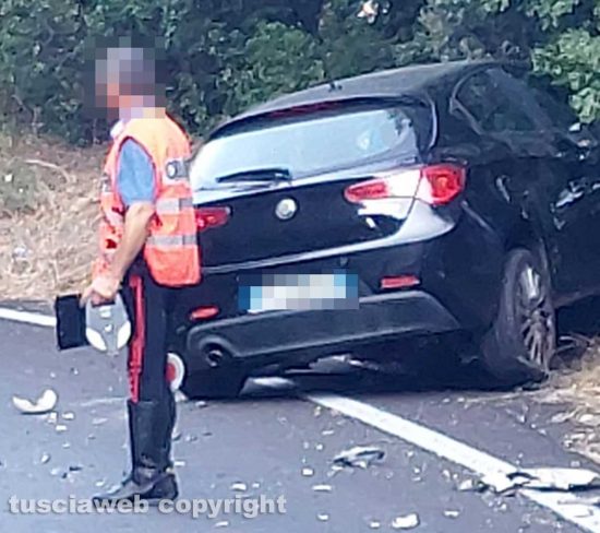Tuscania - Scontro tra tre auto