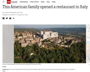 Il borgo di Giove finisce sulla Cnn