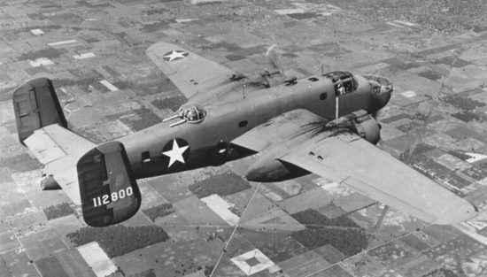 Un B-25 in volo