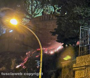 Incendio a Soriano nel Cimino