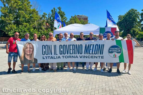 Tarquinia - La campagna estiva di Fratelli d'Italia