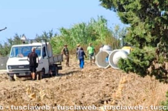 Tarquinia - I lavori dell'esercito al poligono di Spinicci