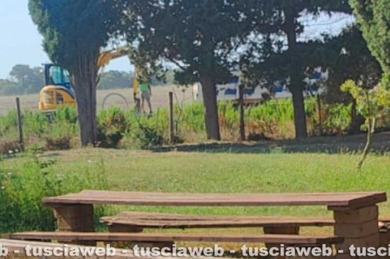Tarquinia - I lavori dell'esercito al poligono di Spinicci