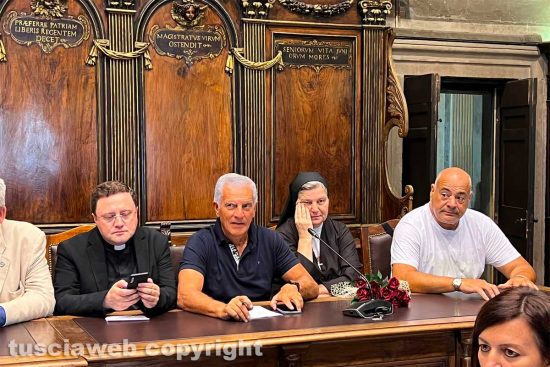 Don Luigi Fabbri, Massimo Mecarini, suor Francesca Piazzaia e Sandro Rossi