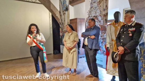 L'inaugurazione della mostra Macchine di Pace