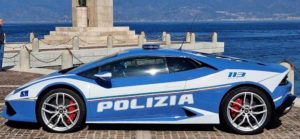 La Lamborghini Huracan della polizia