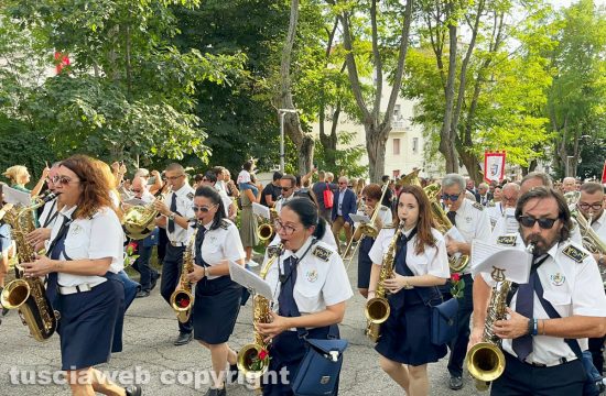 Santa Rosa - Viterbo - I facchini in ritiro nel boschetto dei frati Cappuccini 2023 - La corsa