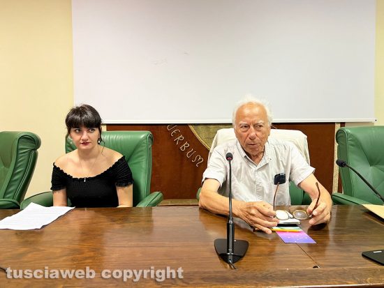 Viterbo - Conferenza presentazione dell'evento sul Biodistretto della via Amerina del 23 settembre - Agnese Spolverini e Famiano Crucianelli