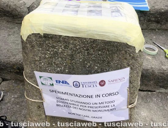 Viterbo - Enea, Unitus e La Sapienza di Roma unite conservare la fontana di San Faustino con sostanze naturali