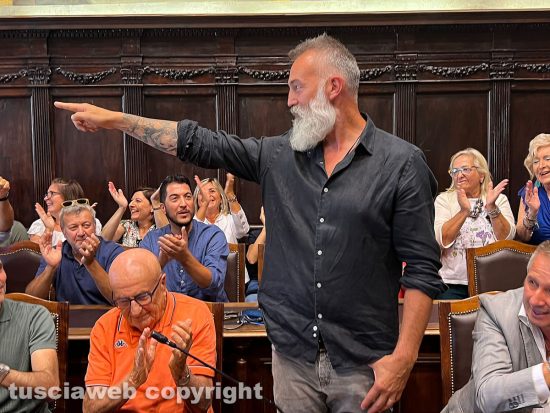 Viterbo - Raffaele Ascenzi alla presentazione della nuova macchina di Santa Rosa
