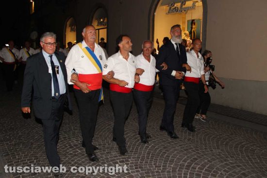 Viterbo - Santa Rosa 2023 - I facchini verso l'ultimo trasporto di Gloria