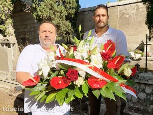 Viterbo - L’associazione degli ex Facchini in visita alle tombe dei costruttori delle macchine e dei compagni defunti