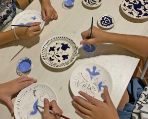 Viterbo - Lezione di ceramica con i ragazzi francesi