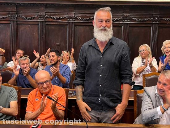 Viterbo - Raffaele Ascenzi alla presentazione della nuova macchina di Santa Rosa