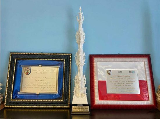 Santa Rosa - Bozzetto di Gloria donato all'Associazione Filarmonica Vejanese