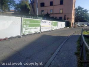 Viterbo - Cantiere al parcheggio delle Fortezze
