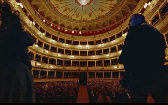 Il teatro dell'Unione nello spot Ita Airways