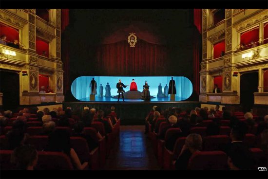 Il teatro dell'Unione nello spot Ita Airways