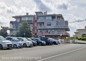 Viterbo - Il palazzo in cui è avvenuto il furto