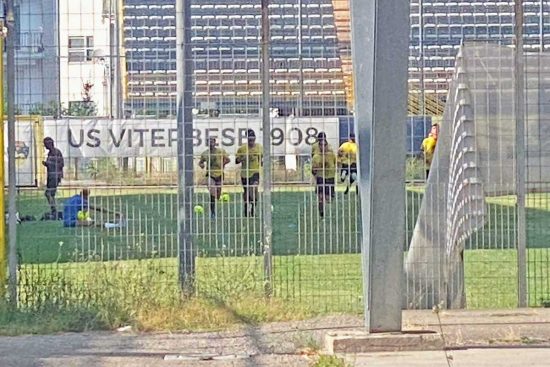 Sport - Calcio - Viterbese - L'allenamento di ieri al Rocchi