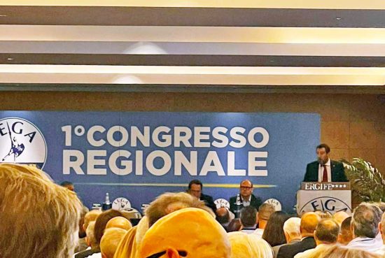 Roma - Congresso regionale Lega - Matteo Salvini