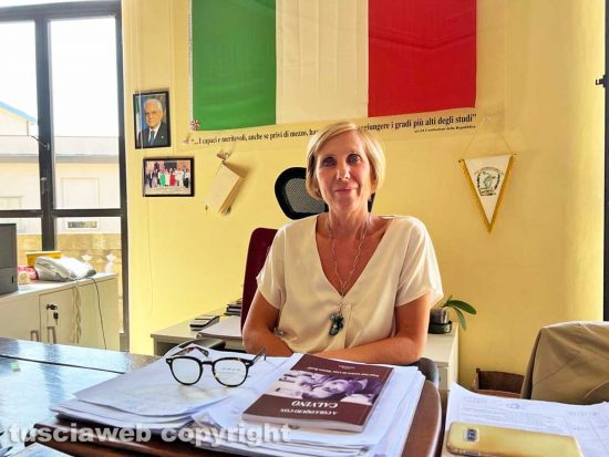 Viterbo - La dirigente scolastica Clara Vittori