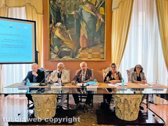 Da sinistra don Massimiliano Balsi, Alfonso Antoniozzi, Luigi Pasqualetti, Irene Temperini e Vera Anelli