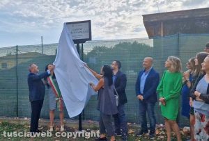 Viterbo - Inaugurazione targa Giovanni Curti