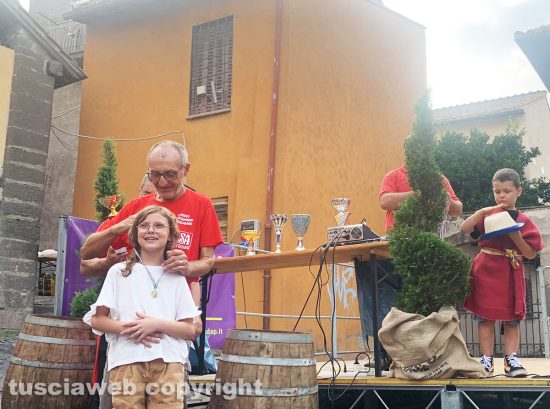Viterbo - Palio delle botti dei bambini 2023 - La premiazione della bottarola Carlotta