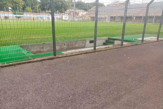 Sport - Calcio - Viterbese - Il Rocchi svuotato