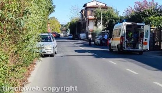 Vetralla - Incidente in viale Eugenio IV